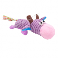 PetBest 燈芯絨寵物玩具 (牛 淺紫色)