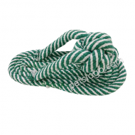棉繩拖鞋玩具 (L碼 綠白色)